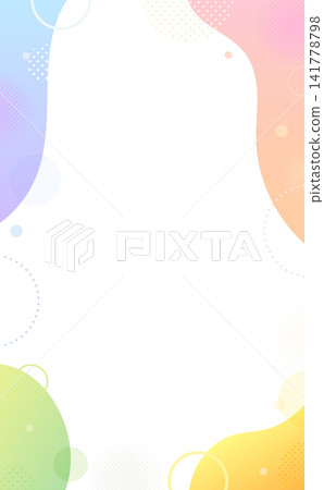 Pop transparent frame with rainbow gradient_vertical Pop transparent frame with rainbow gradient_vertical 141778798
