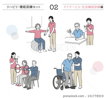 復健與功能訓練材料套裝 02:日間服務版 - 平衡球、轉移輔助和團體練習的圖示 復健與功能訓練材料套裝 02:日間服務版 - 平衡球、轉移輔助和團體練習的圖示 141778919