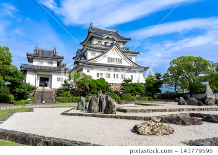 大阪府岸及田市岸及田城本丸及八陣庭園 大阪府岸及田市岸及田城本丸及八陣庭園 141779596