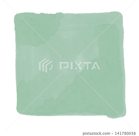 Watercolor square background frame, green Watercolor square background frame, green 141780038