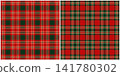 green and red tartan seamless pattern vector pattern background design for fabric textile wrapping paper wallpaper tablecloth decor apparel print-on-demand products digital background 141780302