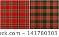 red and green tartan seamless pattern vector pattern background design for fabric textile wrapping paper wallpaper tablecloth decor apparel print-on-demand products digital background 141780303