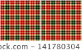 red and green tartan seamless pattern vector pattern background design for fabric textile wrapping paper wallpaper tablecloth decor print-on-demand product digital background 141780304