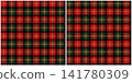 red and green tartan seamless pattern vector pattern background design for fabric textile wrapping paper tablecloth wallpaper print on demand product decor digital background 141780309