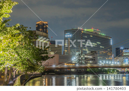 Aqua City Osaka night view Osaka city Aqua City Osaka night view Osaka city 141780403