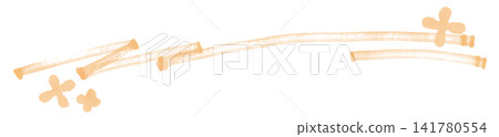Design 2 of osmanthus flowers drawn with thick watercolor marker lines. Design 2 of osmanthus flowers drawn with thick watercolor marker lines. 141780554