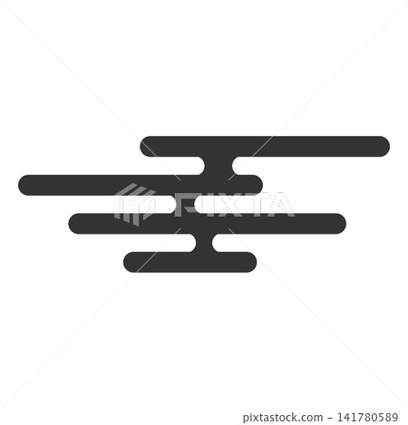 Abstract geometric black symbol icon vector element Abstract geometric black symbol icon vector element 141780589