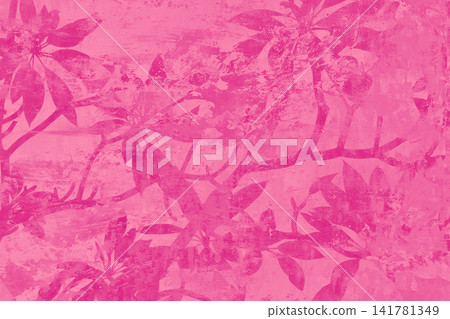 Beautiful plumeria silhouette, tropical background illustration Beautiful plumeria silhouette, tropical background illustration 141781349