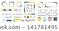 Set of 4 colorful frames [muted colors] (no text) 141781495