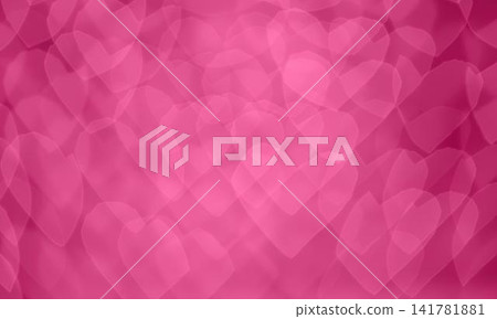 Pink heart shapes blurred background for love and romance Pink heart shapes blurred background for love and romance 141781881
