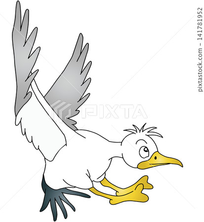 Hand-drawn animal illustration ☆ Seagull Hand-drawn animal illustration ☆ Seagull 141781952