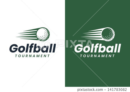 Modern Golf Ball Speed Logo with Motion Streaks for Sports Tournament Branding Vector Modern Golf Ball Speed Logo with Motion Streaks for Sports Tournament Branding Vector 141783082