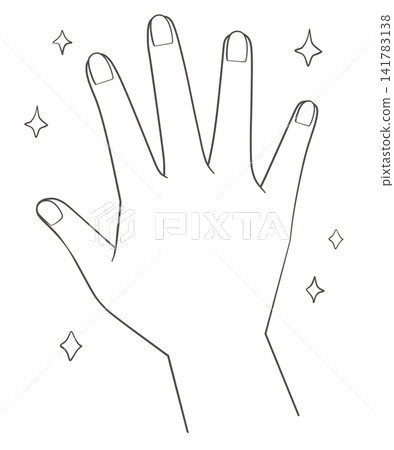 Illustration of clean hands Illustration of clean hands 141783138
