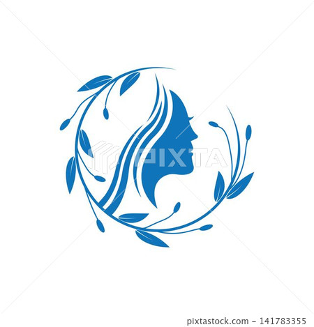 Woman face silhouette, woman face beauty logo Woman face silhouette, woman face beauty logo 141783355