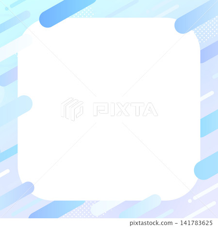 冷色調流行抽象框 冷色調流行抽象框 141783625