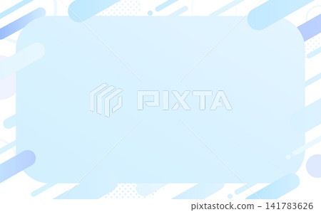 冷色調流行抽象透明橫框 冷色調流行抽象透明橫框 141783626