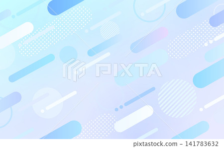冷色調普普風格抽象背景（橫向） 141783632