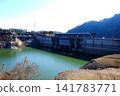 [Kanagawa Prefecture] Shiroyama Dam faces severe drought due to Lake Tsukui, a major reservoir. 141783771