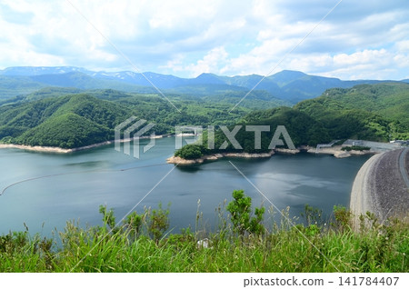 View from Oshu Lake Observation Deck (Izawa Dam) View from Oshu Lake Observation Deck (Izawa Dam) 141784407