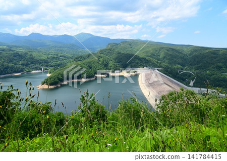 View from Oshu Lake Observation Deck (Izawa Dam) View from Oshu Lake Observation Deck (Izawa Dam) 141784415