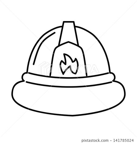 firefighter helmet icon illustration firefighter helmet icon illustration 141785024