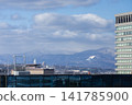 The cityscape of Sendai and the distant mountains 141785900