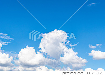 Summer blue sky and white clouds Summer blue sky and white clouds 141786135