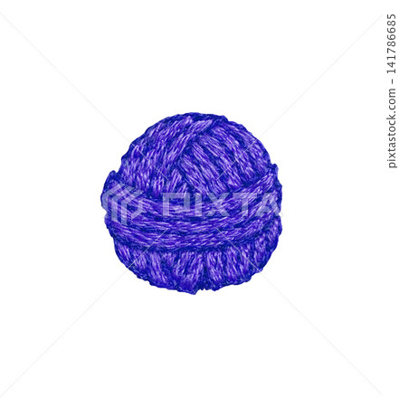 【毛線球】手工刺繡插畫材質 【毛線球】手工刺繡插畫材質 141786685