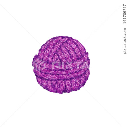 【毛線球】手工刺繡插畫材質 【毛線球】手工刺繡插畫材質 141786737