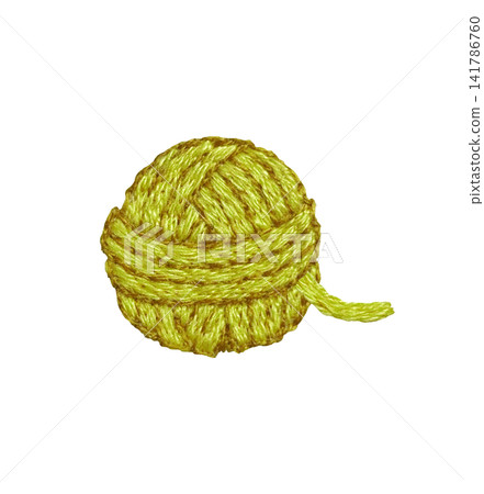 【毛線球】手工刺繡插畫材質 141786760
