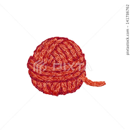 [Yarn Ball] Hand Embroidery Illustration Material 141786762