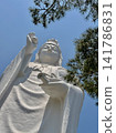 仙台大觀音像，一座在藍天映襯下熠熠生輝的觀音像。 141786831
