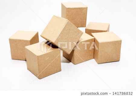 Cardboard Cubes Cardboard Cubes 141786832