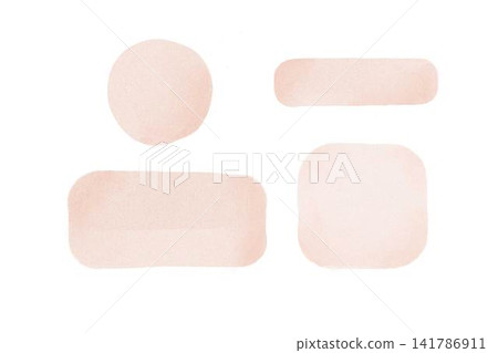 Watercolor: Pink, muted, and beige frame set Watercolor: Pink, muted, and beige frame set 141786911