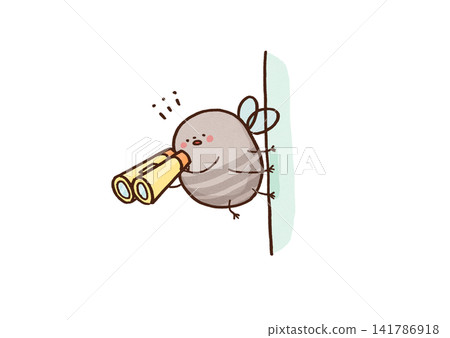 A fly perches on the wall and secretly observes with binoculars. A fly perches on the wall and secretly observes with binoculars. 141786918