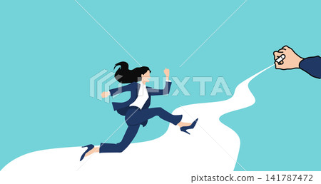 Illustration of a roadmap to achieving your goals Illustration of a roadmap to achieving your goals 141787472