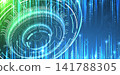 Abstract futuristic technology background with binary code. Vector 141788305
