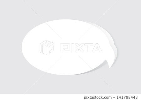 Speech bubble blank frame, text quote box, message Speech bubble blank frame, text quote box, message 141788448