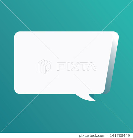 Speech bubble blank frame, text quote box, message Speech bubble blank frame, text quote box, message 141788449