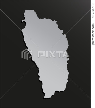 Map Dominica, template Caribbean outline country Map Dominica, template Caribbean outline country 141788710