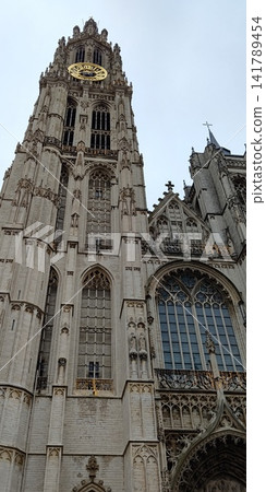 Exterior view of Notre Dame Cathedral [Antwerp, Belgium] 141789454