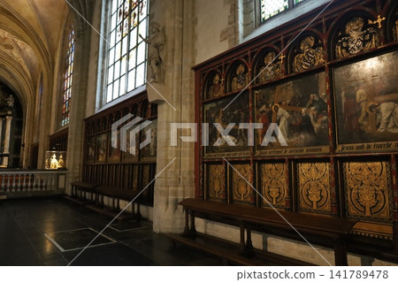 Interior of Notre Dame Cathedral [Antwerp, Belgium] 141789478