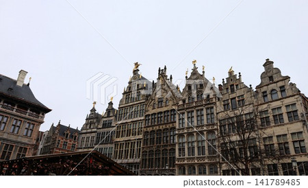 Guild houses in the market square [Antwerp, Belgium] 141789485