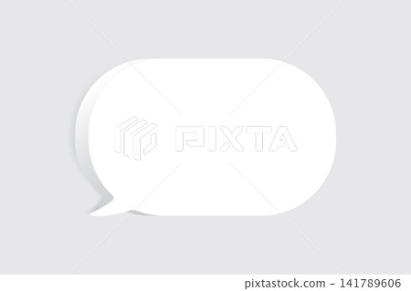Speech bubble blank frame, text quote box, message Speech bubble blank frame, text quote box, message 141789606