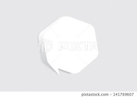 Speech bubble blank frame, text quote box, message Speech bubble blank frame, text quote box, message 141789607