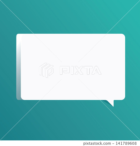 Speech bubble blank frame, text quote box, message Speech bubble blank frame, text quote box, message 141789608