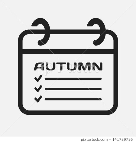 Page calendar season autumn, to-do list, checklist Page calendar season autumn, to-do list, checklist 141789756