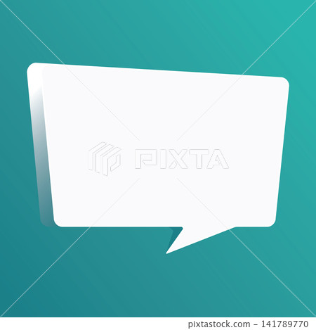 Speech bubble blank frame, text quote box, message Speech bubble blank frame, text quote box, message 141789770