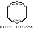 Asian style ornament frame. Vector data. 141792290