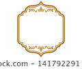 Asian style ornament frame. Vector data. 141792291